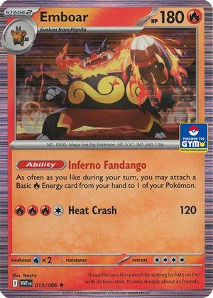 Emboar - 013/086 (GYM) [Southeast Asia Exclusives]