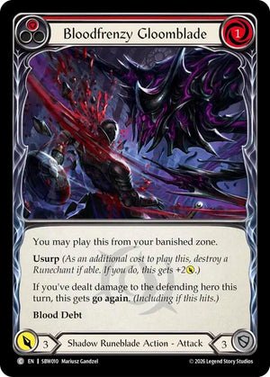 Bloodfrenzy Gloomblade (Red) (SBW010) [Silver Age: Usurp the Shadow Throne]