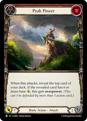 Peak Power (Red) (IAR041) [Usurp the Shadow Throne]