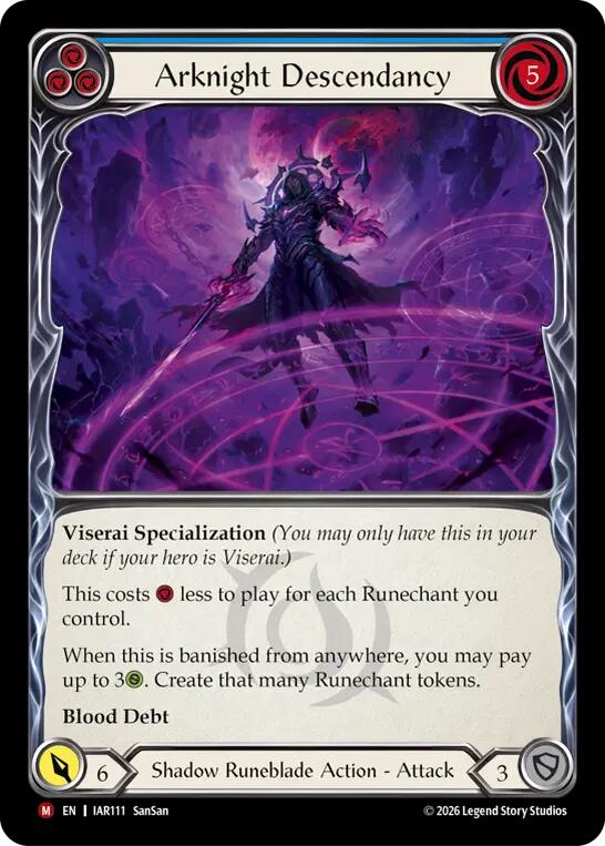 Arknight Descendancy (IAR111) [Usurp the Shadow Throne]