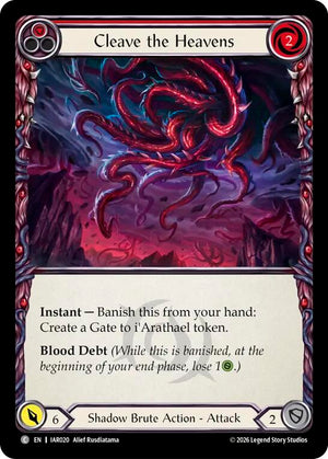 Cleave the Heavens (Red) (IAR020) [Usurp the Shadow Throne]
