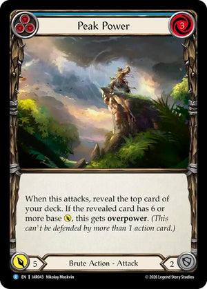 Peak Power (Blue) (IAR043) [Usurp the Shadow Throne]