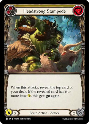 Headstrong Stampede (Yellow) (IAR048) [Usurp the Shadow Throne]