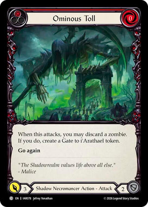 Ominous Toll (Red) (IAR078) [Usurp the Shadow Throne]