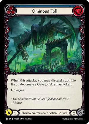 Ominous Toll (Blue) (IAR080) [Usurp the Shadow Throne]