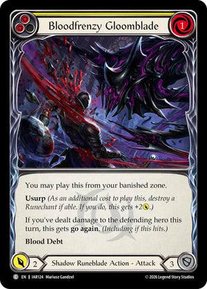 Bloodfrenzy Gloomblade (Yellow) (IAR124) [Usurp the Shadow Throne]