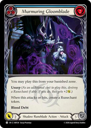 Murmuring Gloomblade (Blue) (IAR134) [Usurp the Shadow Throne]