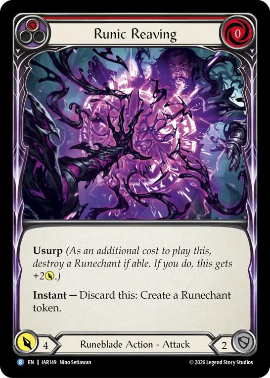 Runic Reaving (Red) (IAR149) [Usurp the Shadow Throne]