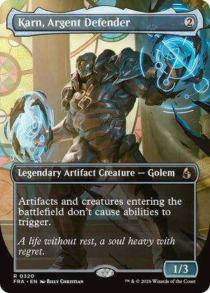 Karn, Argent Defender (Borderless) (320) [Reality Fracture]