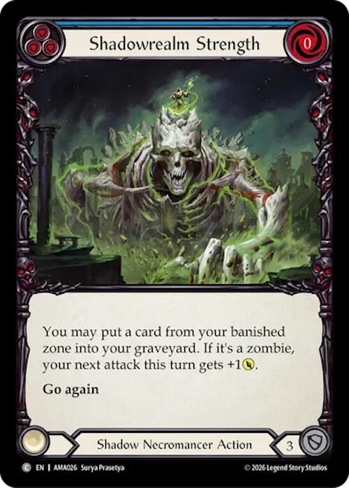 Shadowrealm Strength (Blue) (AMA026) [Armory Deck: Malice]