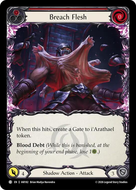 Breach Flesh (Red) (IAR182) [Usurp the Shadow Throne]
