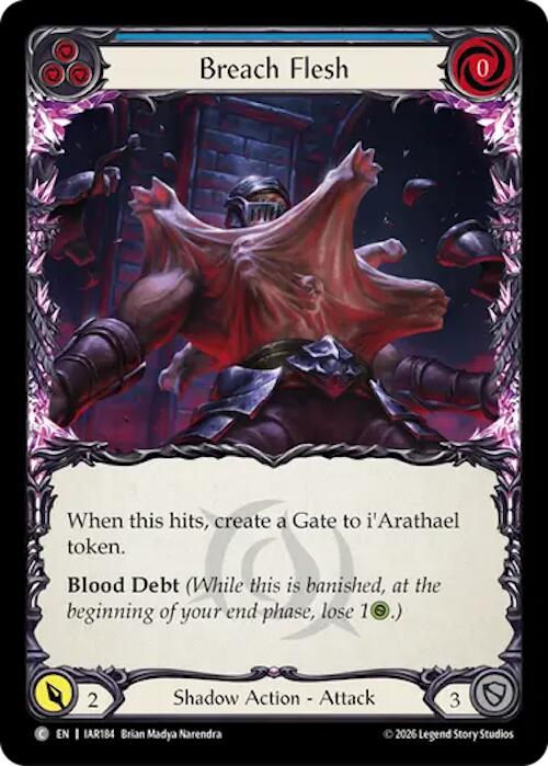 Breach Flesh (Blue) (IAR184) [Usurp the Shadow Throne]