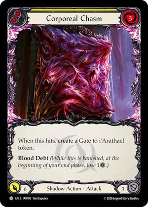 Corporeal Chasm (Yellow) (IAR186) [Usurp the Shadow Throne]