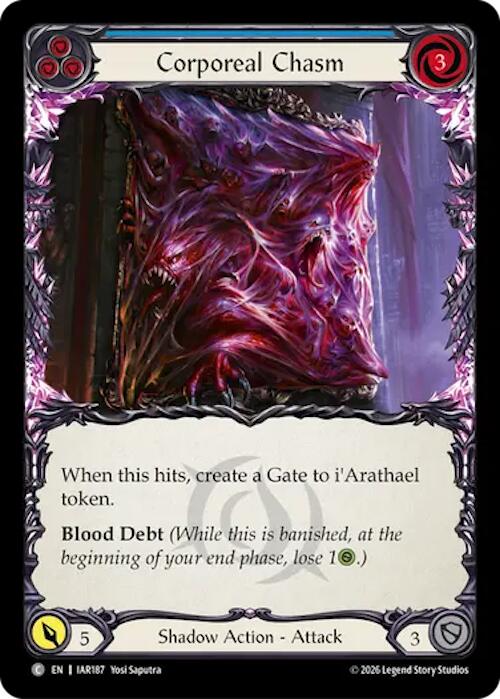 Corporeal Chasm (Blue) (IAR187) [Usurp the Shadow Throne]
