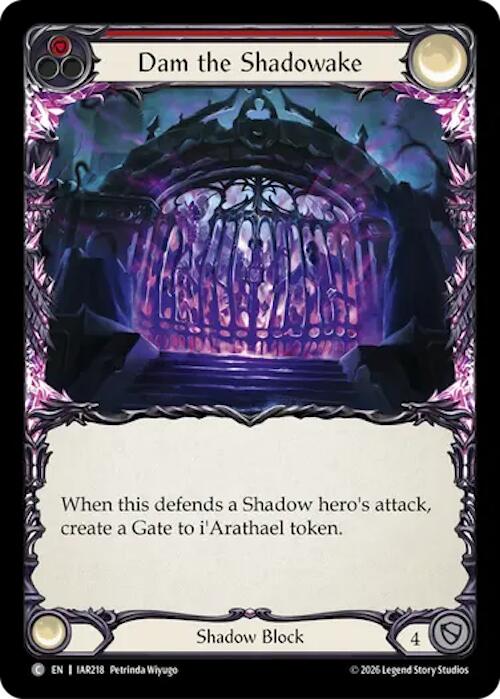Dam the Shadowake (Red) (IAR218) [Usurp the Shadow Throne]