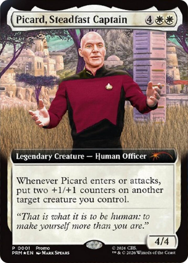 Picard, Steadfast Captain (Extended Art) (1) [Media Promos]