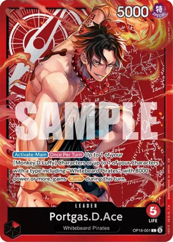Portgas.D.Ace (Ace Deck) (OP16-001) [Set Sail Deck Set]