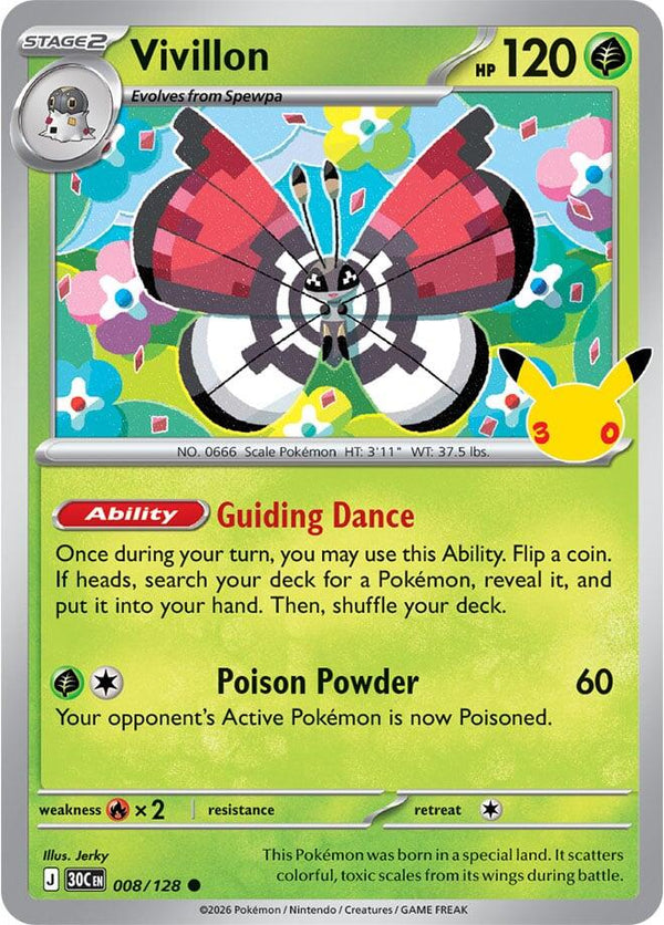 Vivillon (008/128) [ME: 30th Celebration]