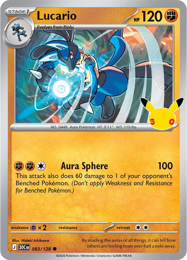 Lucario (083/128) [ME: 30th Celebration]