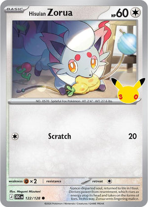 Hisuian Zorua - 122/128 [ME: 30th Celebration]