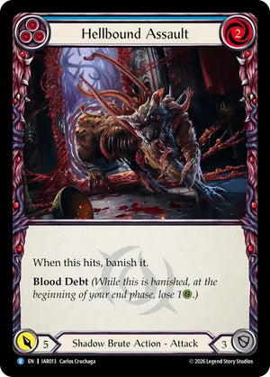 Hellbound Assault (Blue) (IAR013) [Usurp the Shadow Throne]