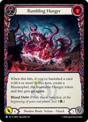 Rumbling Hunger (Red) (IAR014) [Usurp the Shadow Throne]