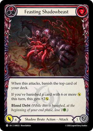 Feasting Shadowbeast (Red) (IAR023) [Usurp the Shadow Throne]