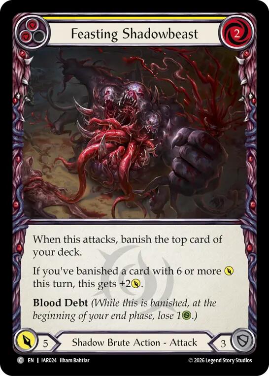 Feasting Shadowbeast (Yellow) (IAR024) [Usurp the Shadow Throne]