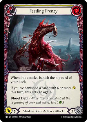 Feeding Frenzy (Yellow) (IAR027) [Usurp the Shadow Throne]