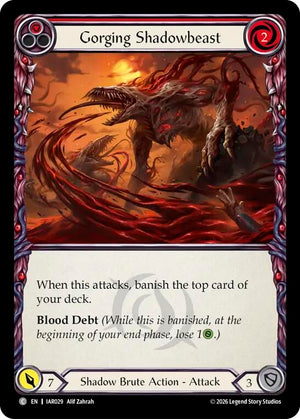 Gorging Shadowbeast (Red) (IAR029) [Usurp the Shadow Throne]