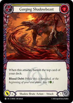 Gorging Shadowbeast (Yellow) (IAR030) [Usurp the Shadow Throne]