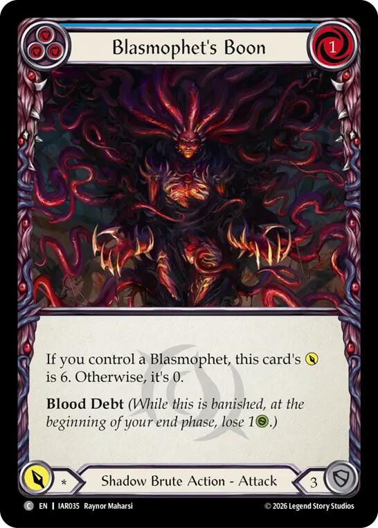 Blasmophet's Boon (IAR035) [Usurp the Shadow Throne]