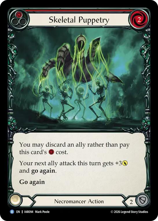 Skeletal Puppetry (Red) (IAR094) [Usurp the Shadow Throne]