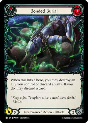 Bonded Burial (Red) (IAR100) [Usurp the Shadow Throne]