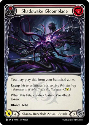 Shadowake Gloomblade (Red) (IAR135) [Usurp the Shadow Throne]