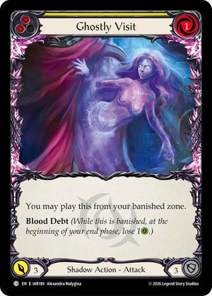 Ghostly Visit (Yellow) (IAR189) [Usurp the Shadow Throne]