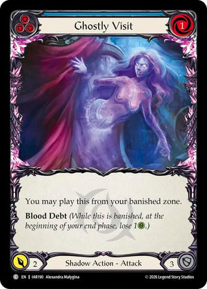 Ghostly Visit (Blue) (IAR190) [Usurp the Shadow Throne]
