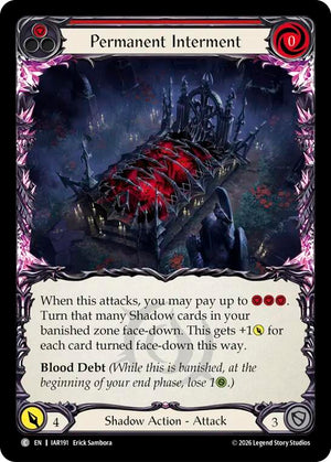 Permanent Interment (Red) (IAR191) [Usurp the Shadow Throne]