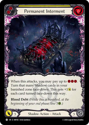 Permanent Interment (Yellow) (IAR192) [Usurp the Shadow Throne]