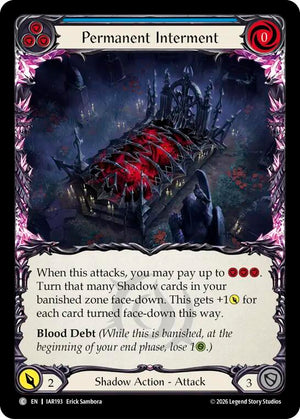 Permanent Interment (Blue) (IAR193) [Usurp the Shadow Throne]