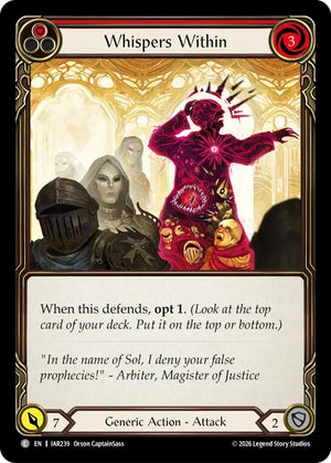 Whispers Within (Red) (IAR239) [Usurp the Shadow Throne]