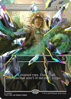 Kindred Judgment (Borderless) (Facet Foil) (450) [Reality Fracture]