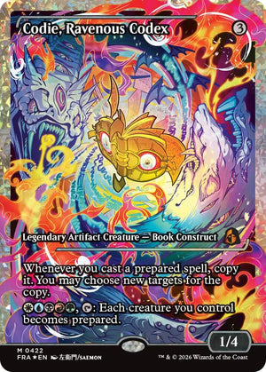 Codie, Ravenous Codex (Showcase) (Fracture Foil) (422) [Reality Fracture]