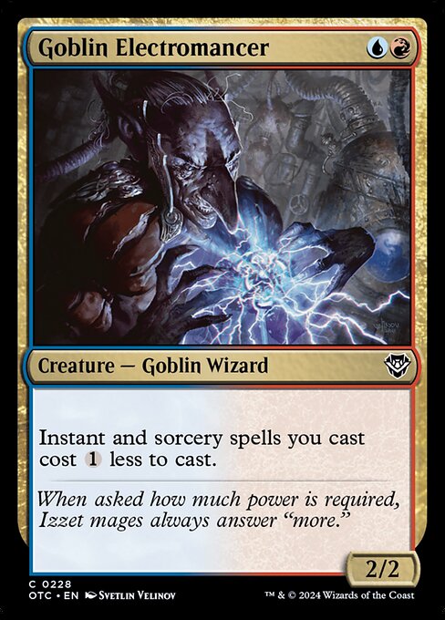 Goblin Electromancer (228) [Outlaws of Thunder Junction Commander]