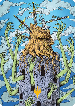 Flourishing Grapple Art Card (Gold-Stamped) (51) [Reality Fracture Art Series]