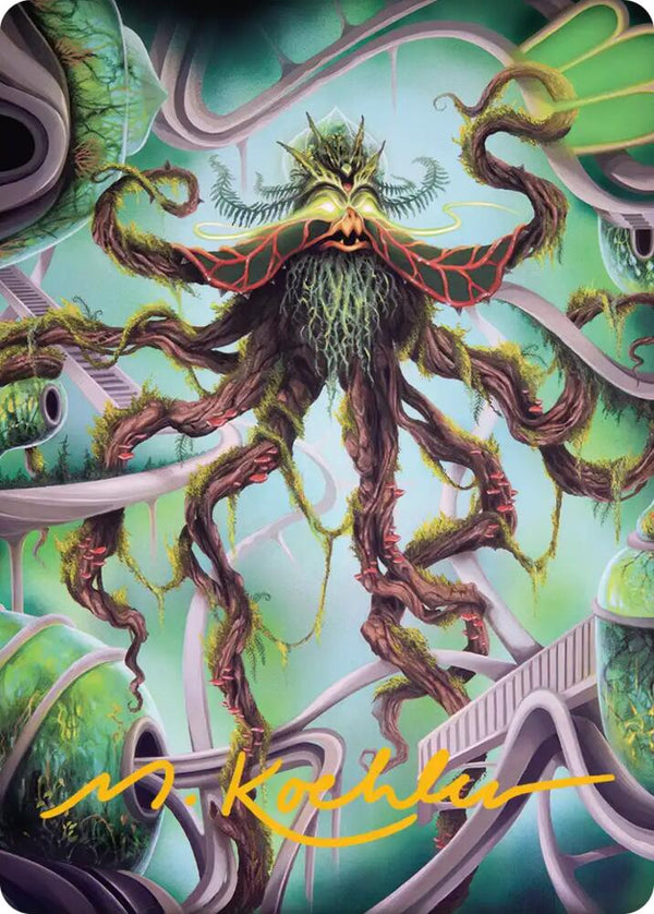 Verdant Kraken Art Card (Gold-Stamped Signature) (53) [Reality Fracture Art Series]