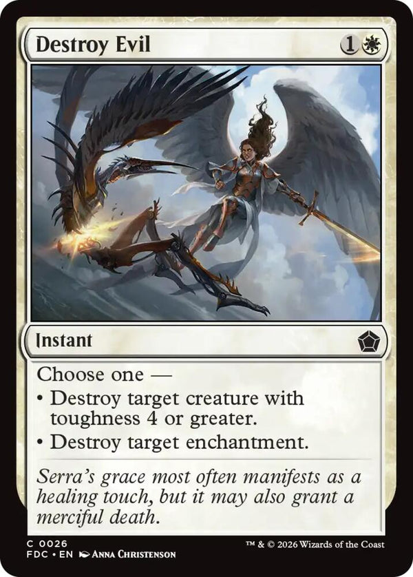 Destroy Evil (26) [Foundations Commander]
