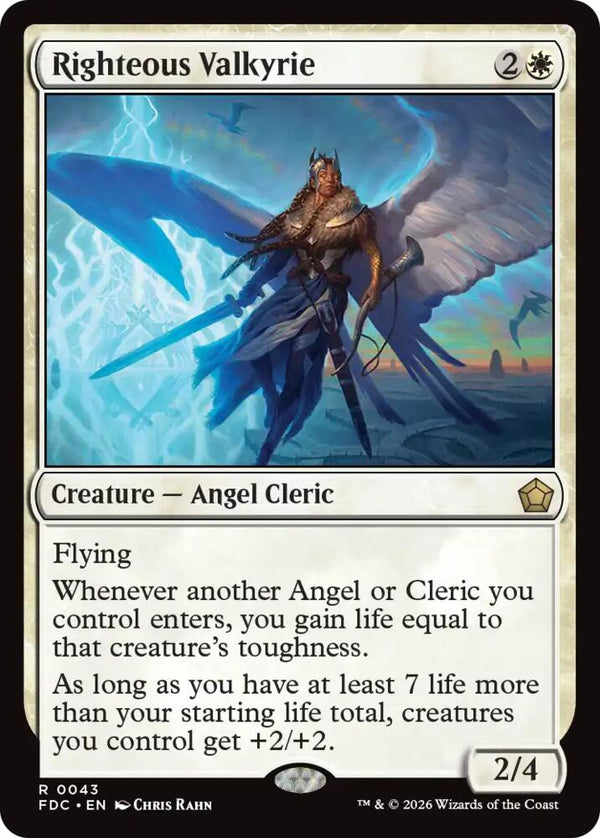 Righteous Valkyrie (43) [Foundations Commander]