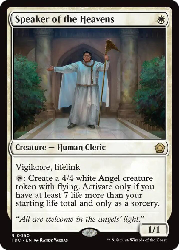Speaker of the Heavens (50) [Foundations Commander]