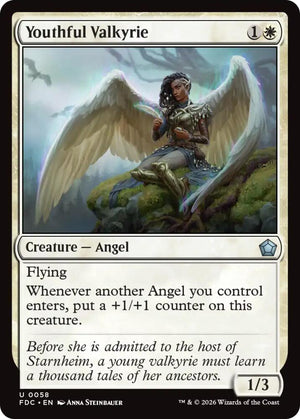 Youthful Valkyrie (58) [Foundations Commander]